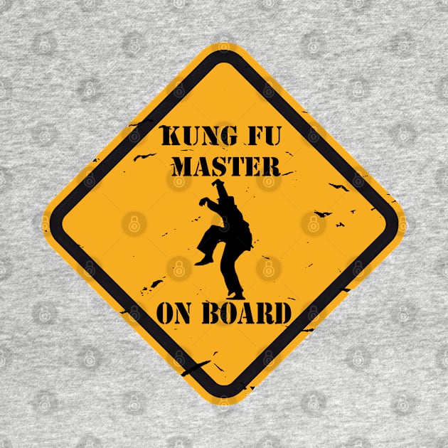 Kung fu Master on board car sticker by RataGorrata